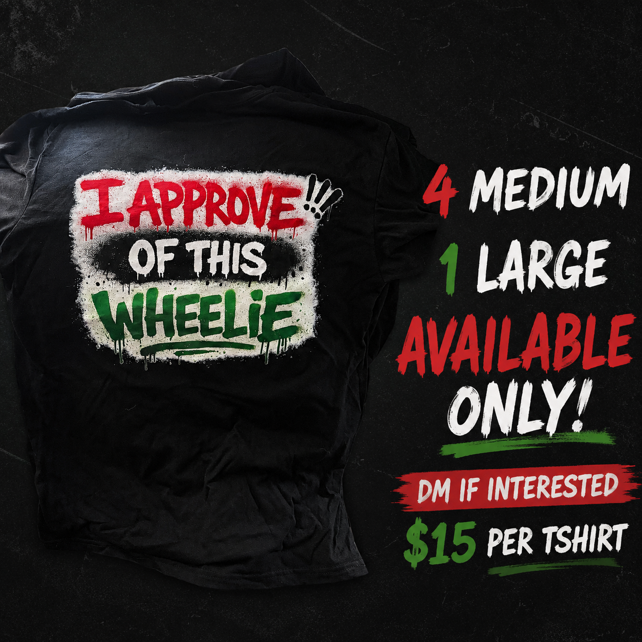 I approve of this wheelie Tee