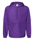 Purple Packable Waterproof Windbreaker