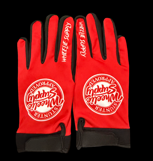 Red Wheelie Supply Gloves