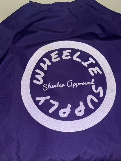 Purple Packable Waterproof Windbreaker
