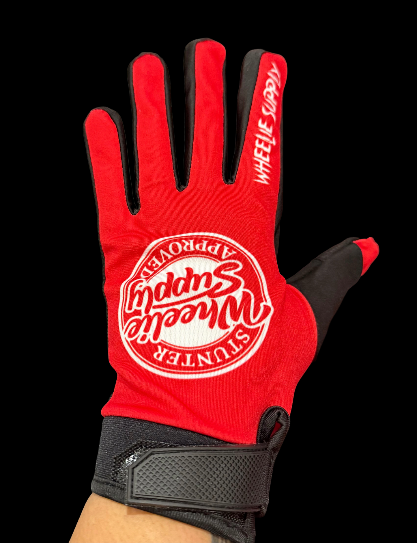 Red Wheelie Supply Gloves