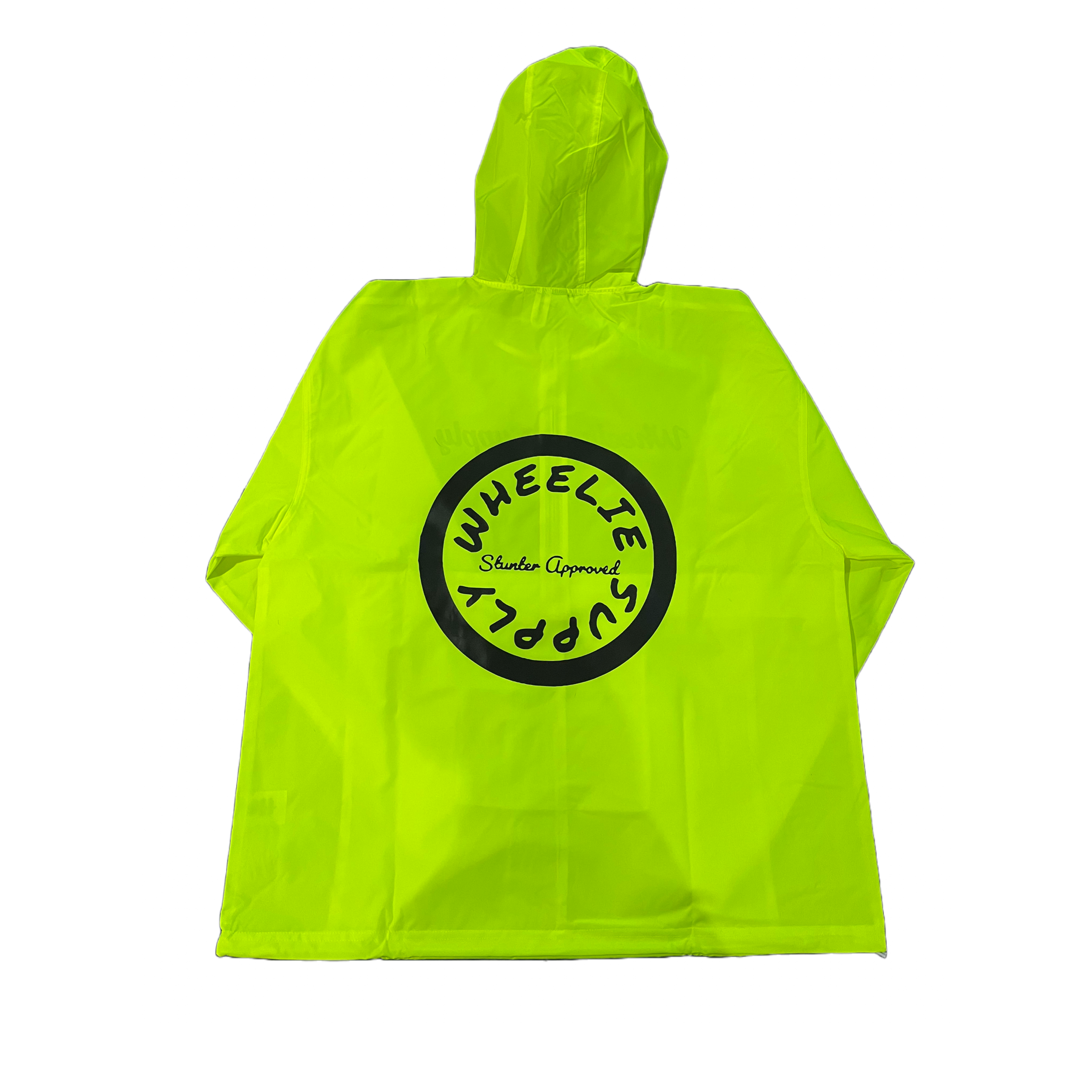 Highlighter Green Packable Waterproof Windbreaker